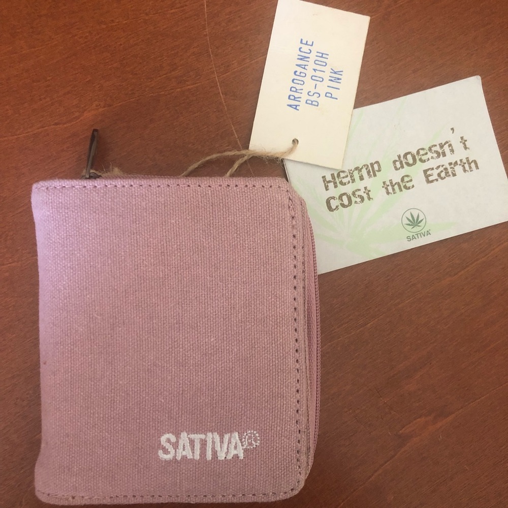 Sativa Pink Hemp Wallet